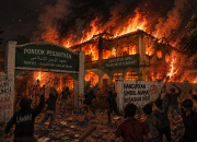 Massa Bakar Ponpes di Mesuji Usai Muncul Dugaan Pencabulan, Polisi Amankan 1 Orang