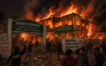 Massa Bakar Ponpes di Mesuji Usai Muncul Dugaan Pencabulan, Polisi Amankan 1 Orang