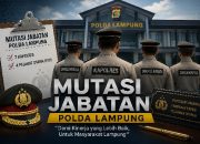 Mutasi Besar di Polda Lampung, Tujuh Kapolres dan Empat Pejabat Utama Berganti