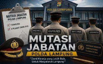 Mutasi Besar di Polda Lampung, Tujuh Kapolres dan Empat Pejabat Utama Berganti