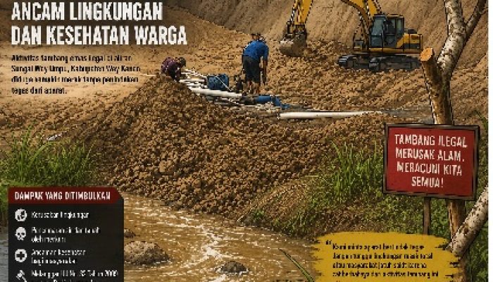 APH Ciut? Tambang Emas Ilegal di Way Kanan Diduga Terus Beroperasi