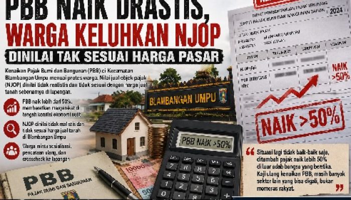 Ekonomi Sulit, PBB Naik Drastis, Warga Desak Pemkab Way Kanan Evaluasi Penetapan NJOP